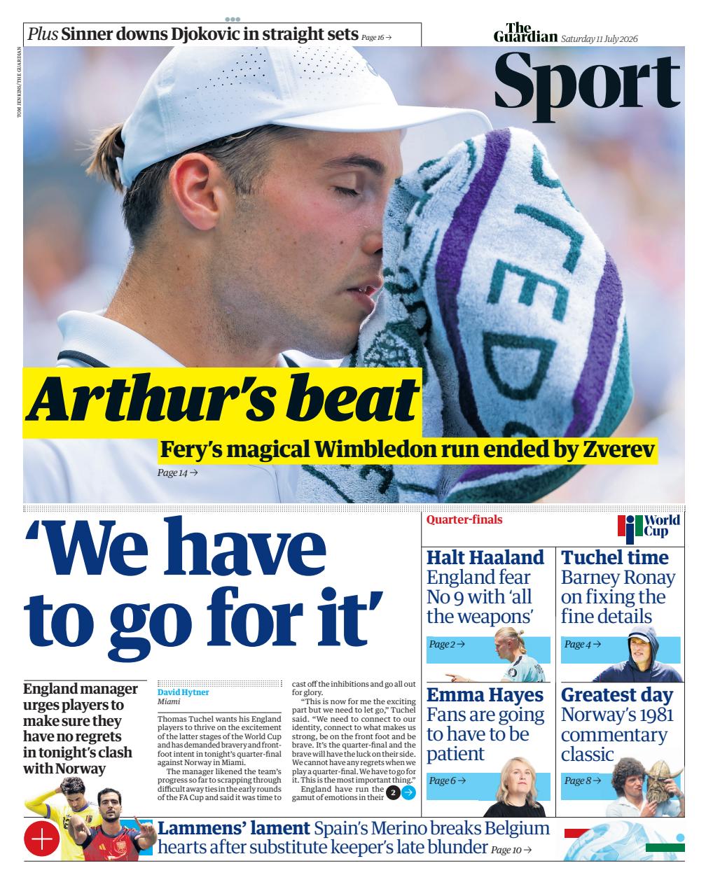 The Guardian Newspaper Preview Pages