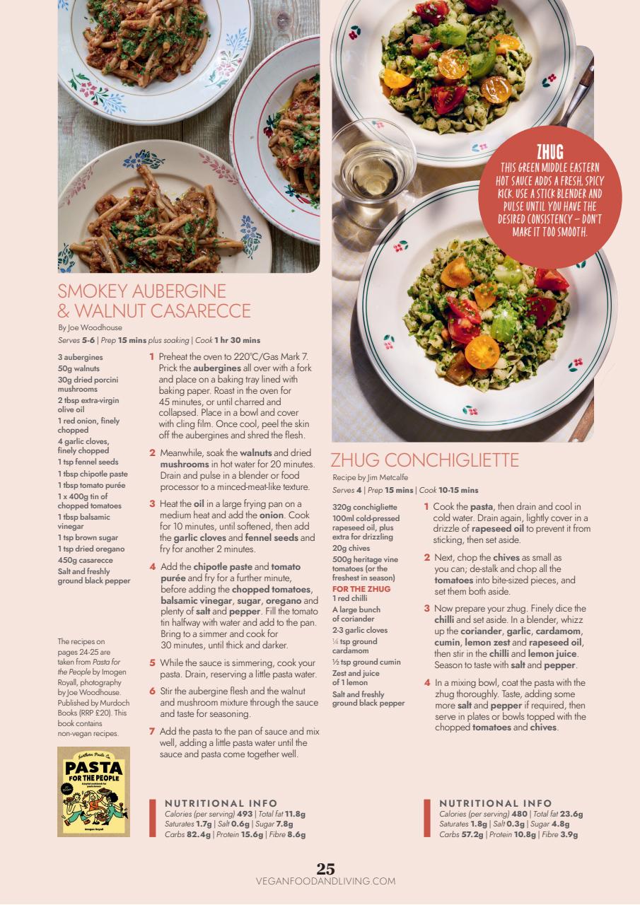 Vegan Food & Living Magazine Preview Pages
