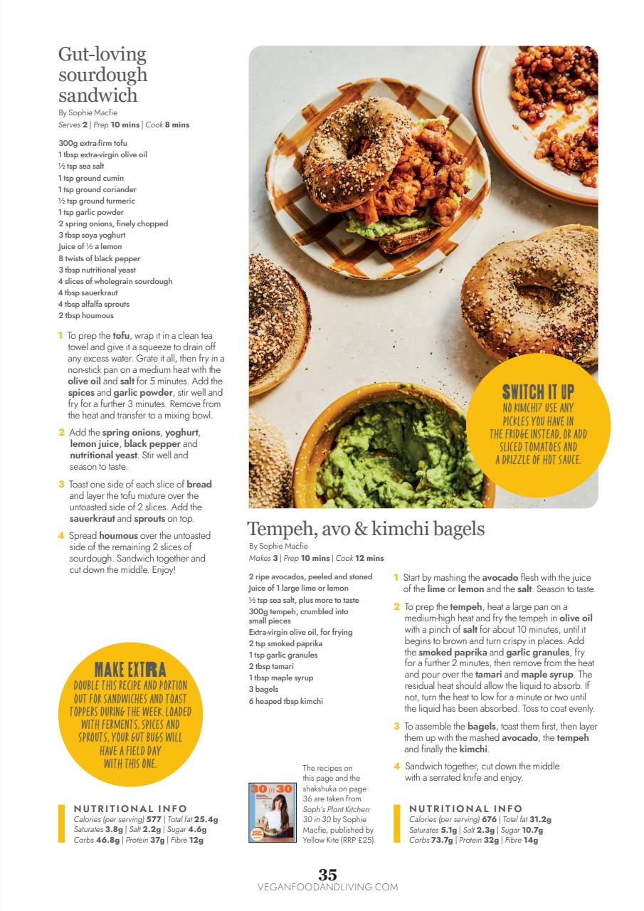 Vegan Food & Living Magazine Preview Pages