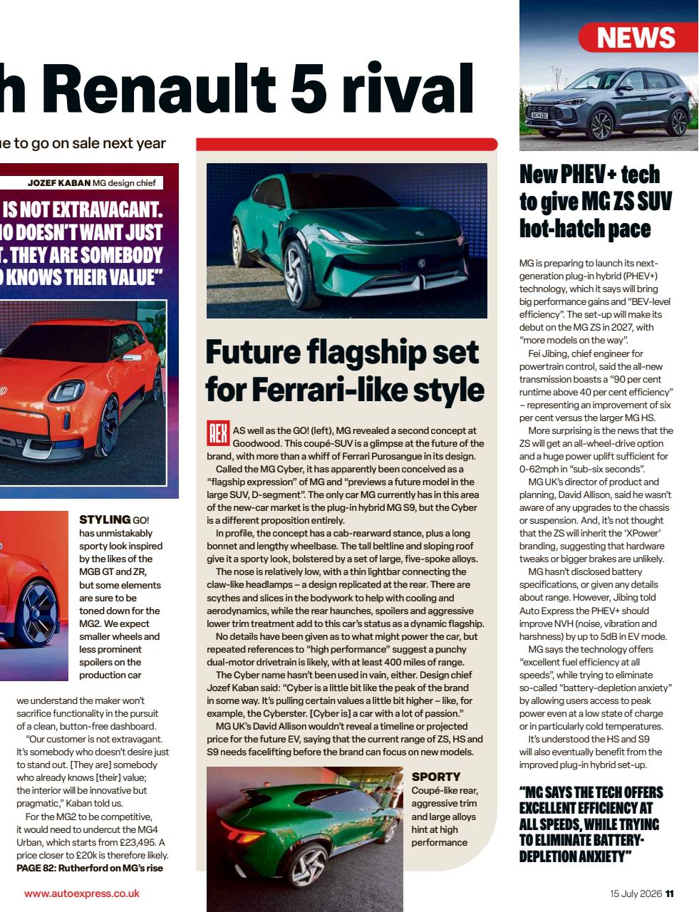 Auto Express Preview Pages
