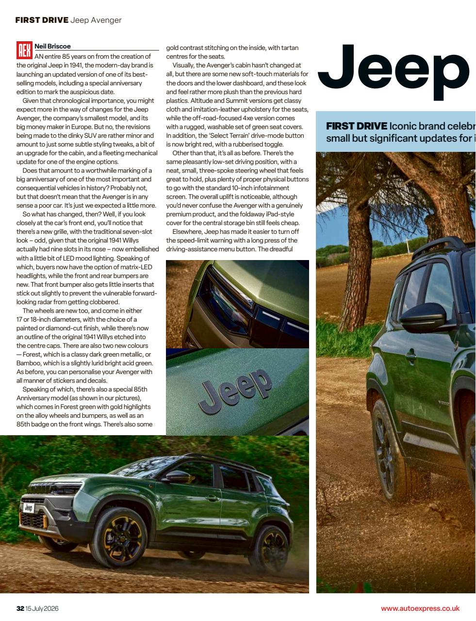 Auto Express Preview Pages