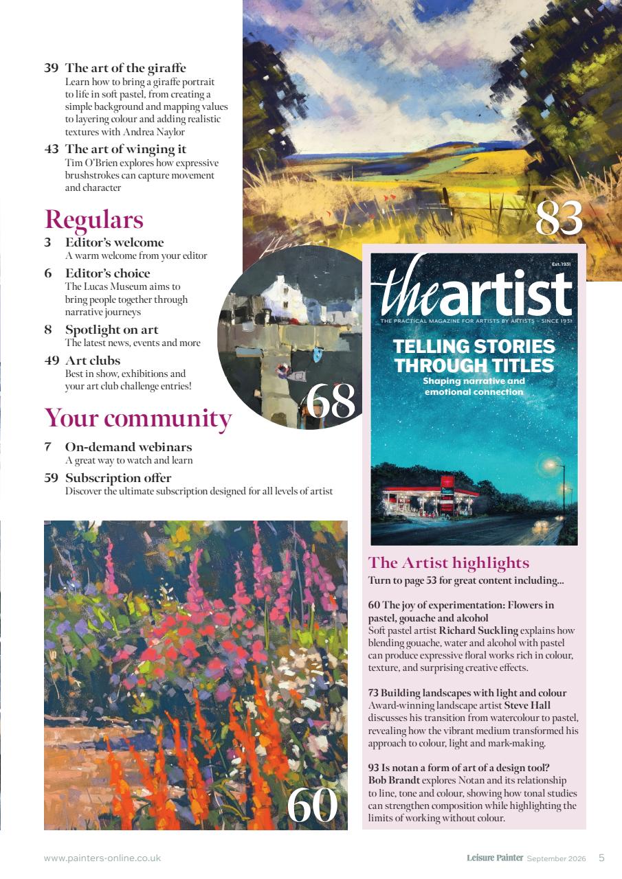 Leisure Painter & The Artist Preview Pages
