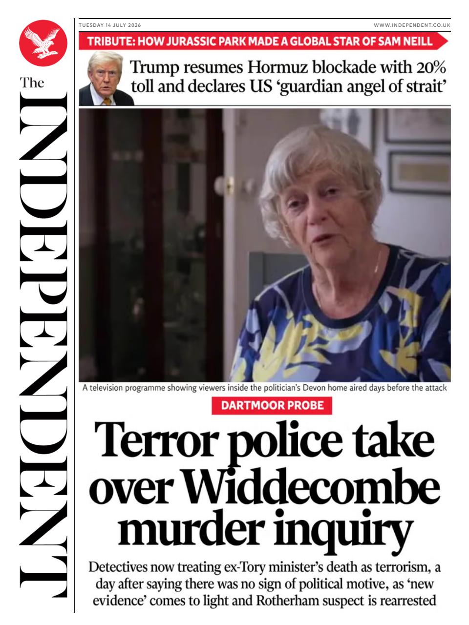 The Independent Daily Edition Newspaper Preview Pages