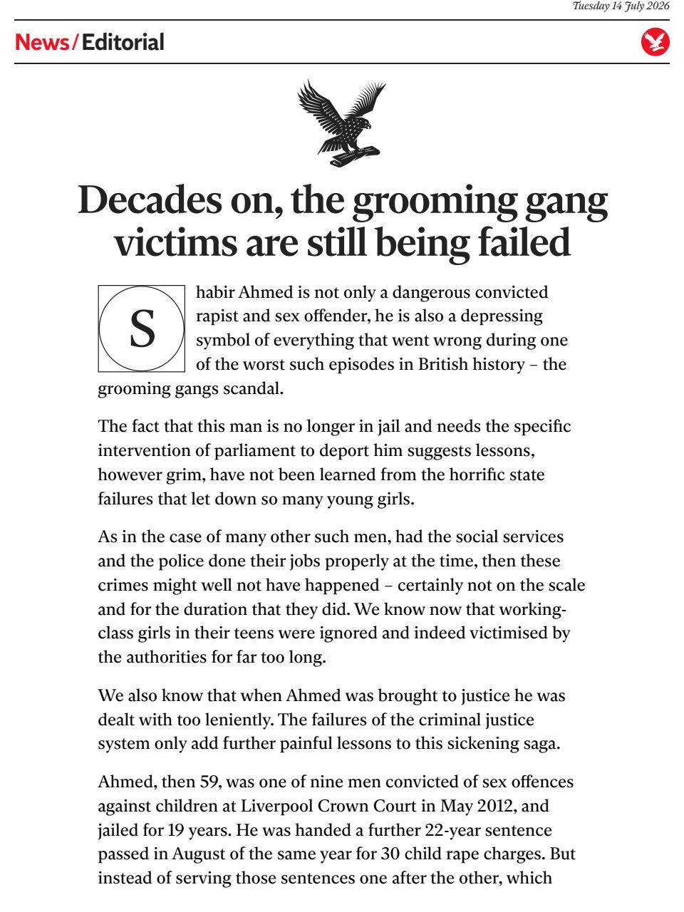 The Independent Daily Edition Newspaper Preview Pages