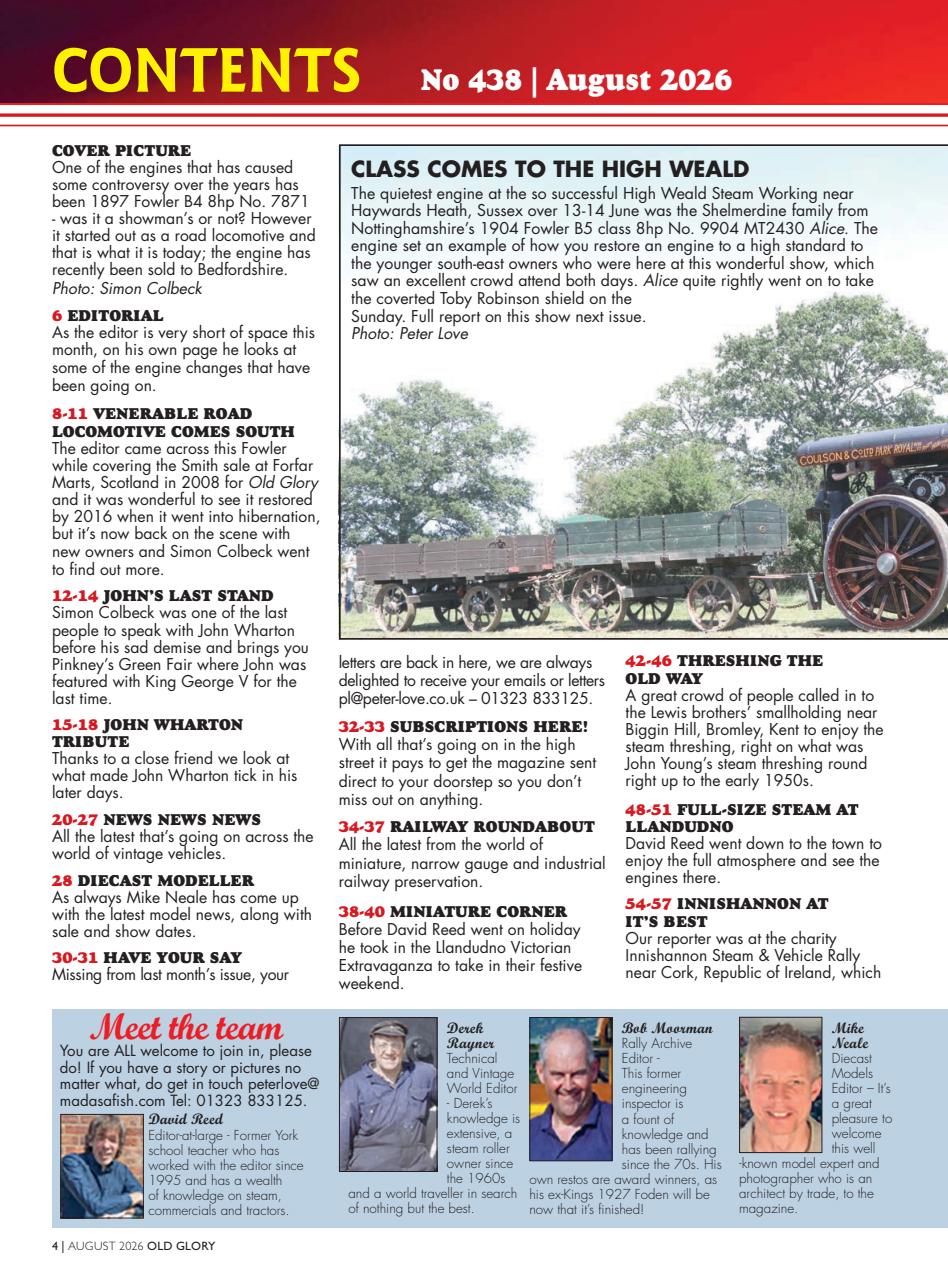 Old Glory Magazine Preview Pages