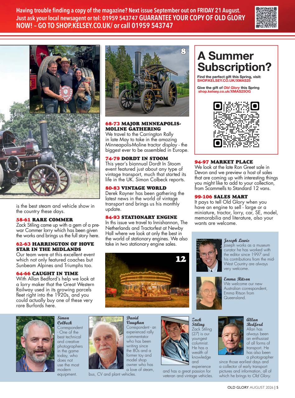 Old Glory Magazine Preview Pages