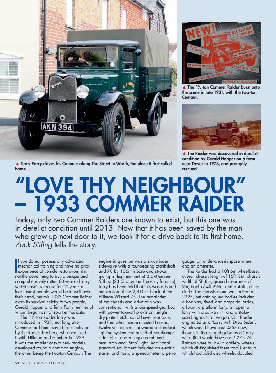 Old Glory Magazine Preview Pages