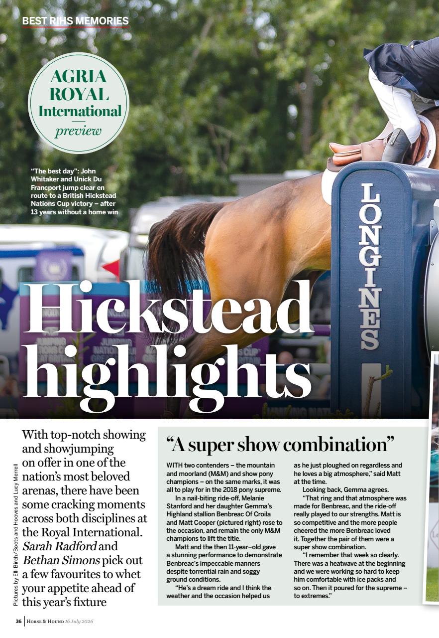 Horse & Hound Preview Pages