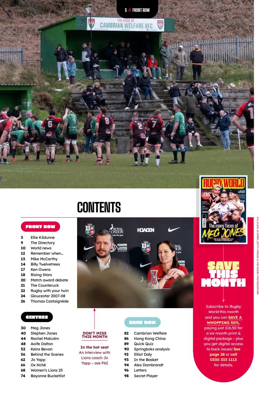 Rugby World Preview Pages
