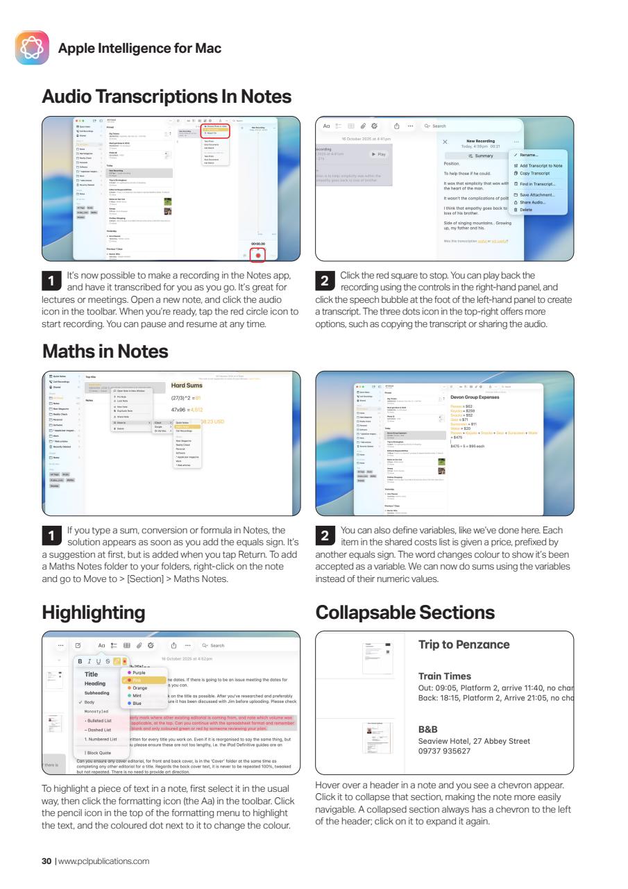 Apple Intelligence The Complete Manual Preview Pages