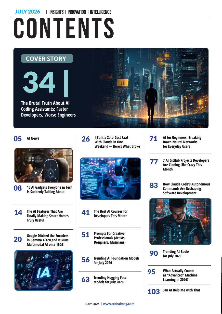 Tech AI Magazine Preview Pages