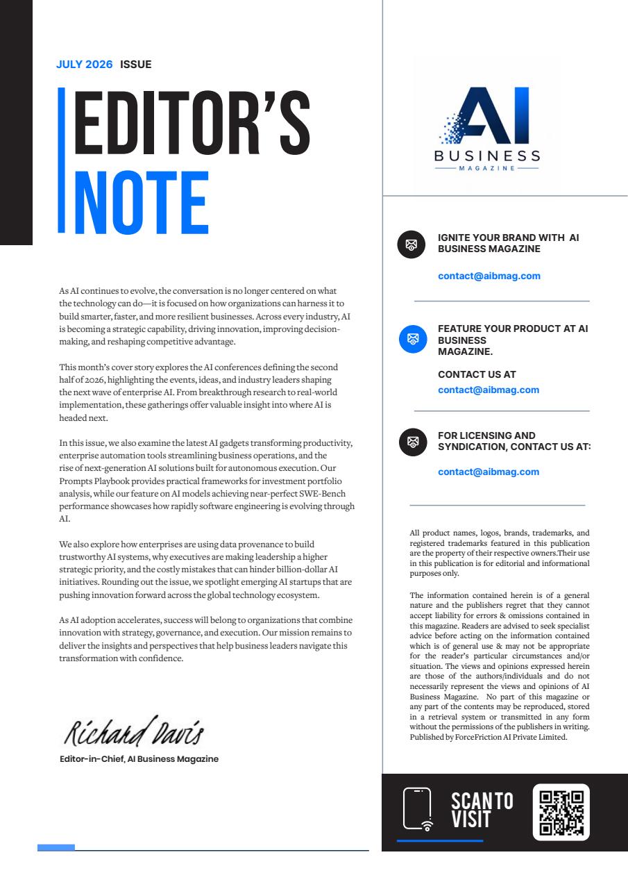 AI Business Magazine Preview Pages