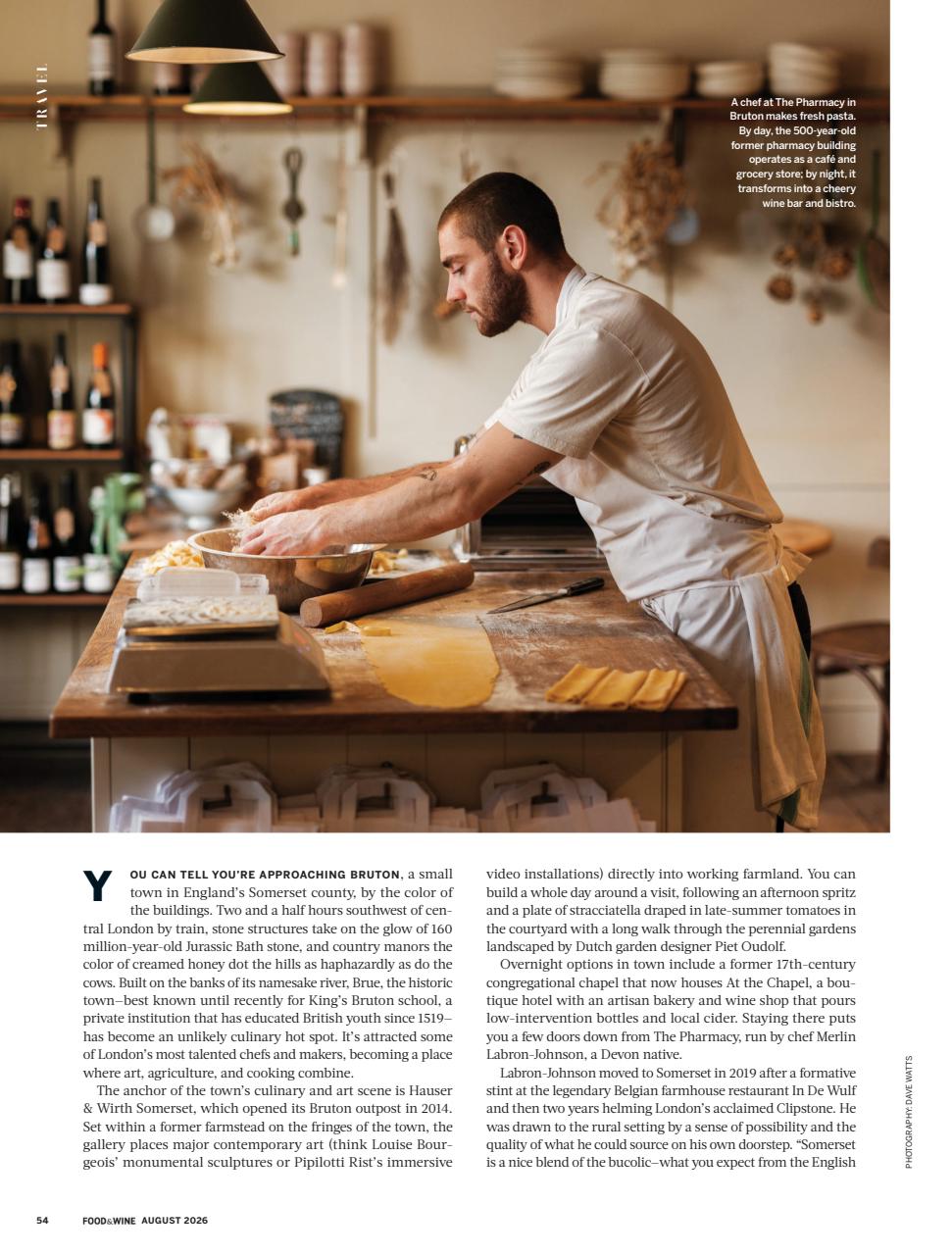 Food & Wine Preview Pages