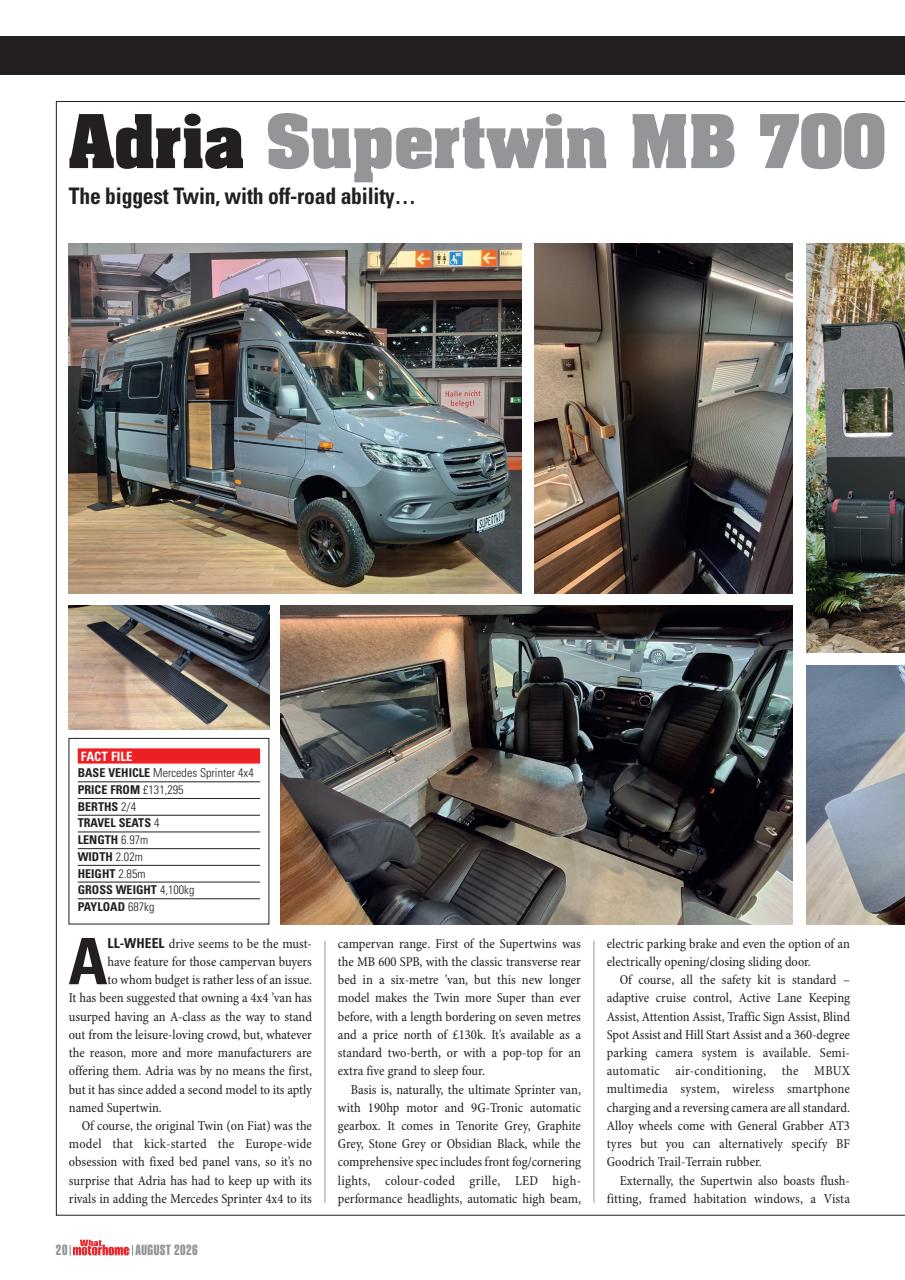 What Motorhome magazine Preview Pages