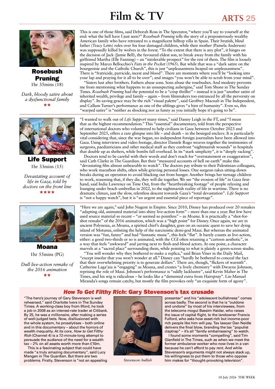 The Week Preview Pages