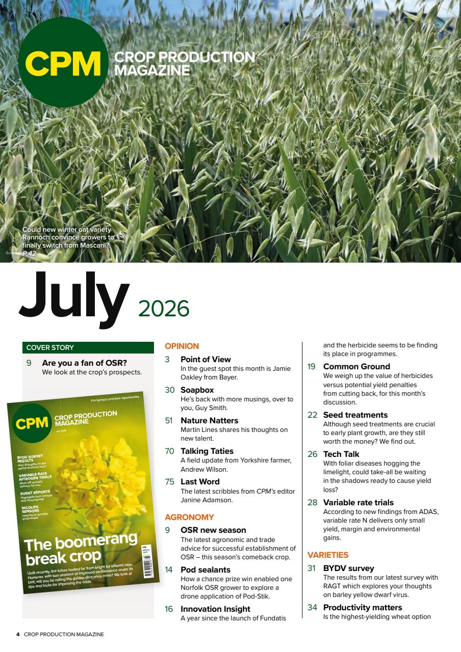 Crop Production Magazine Preview Pages