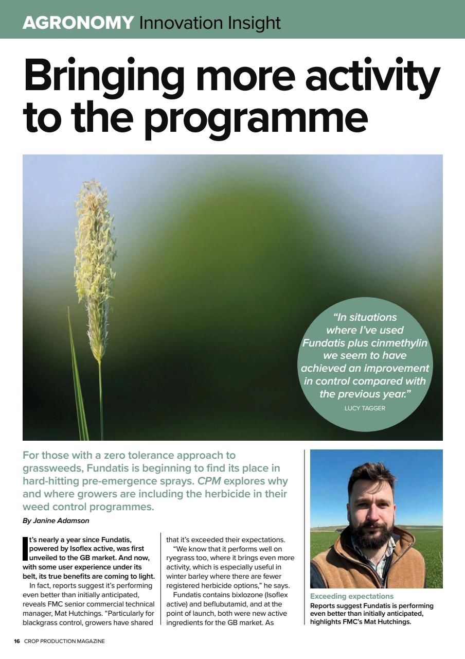 Crop Production Magazine Preview Pages