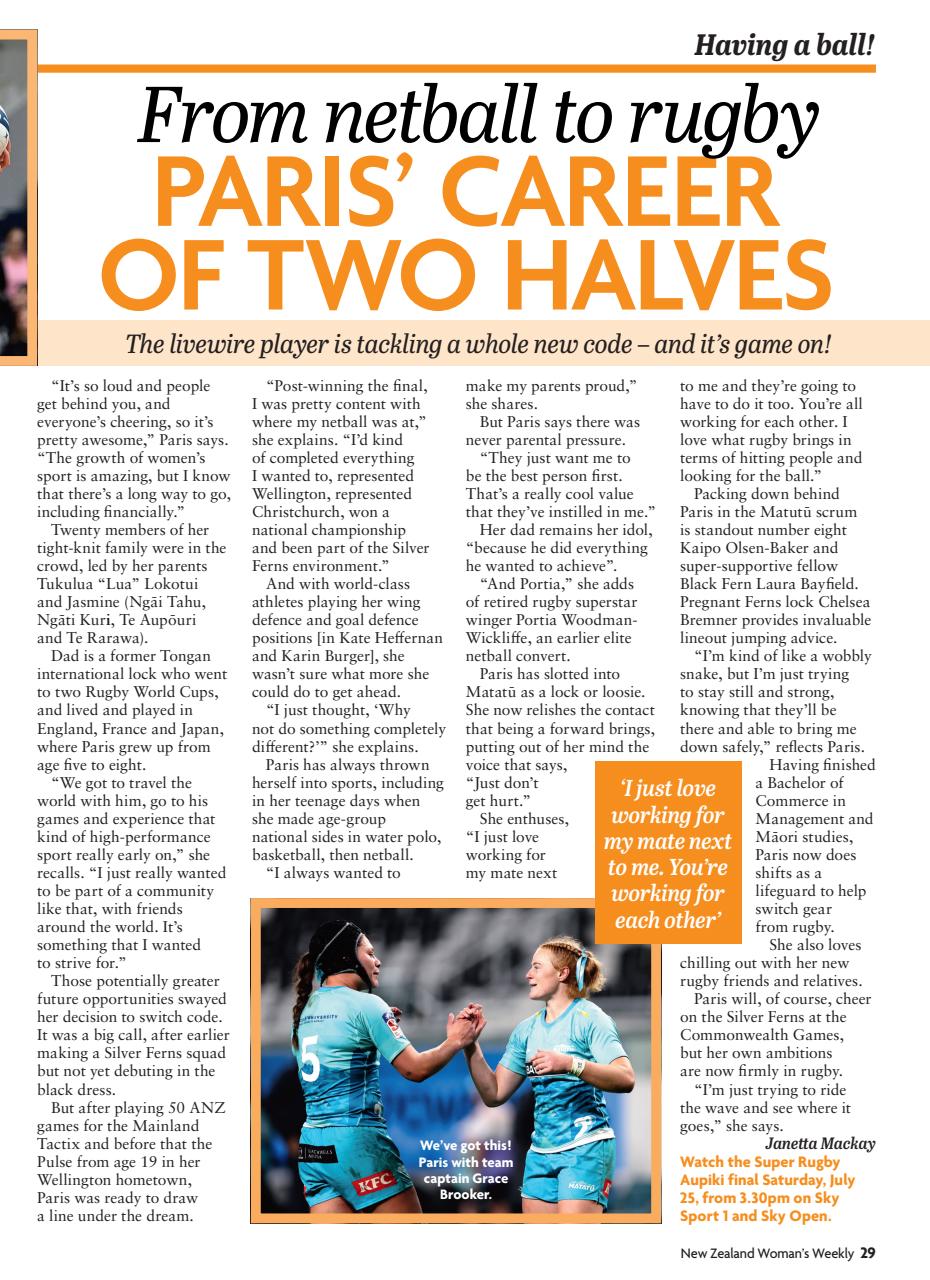 NZ Woman's Weekly Preview Pages