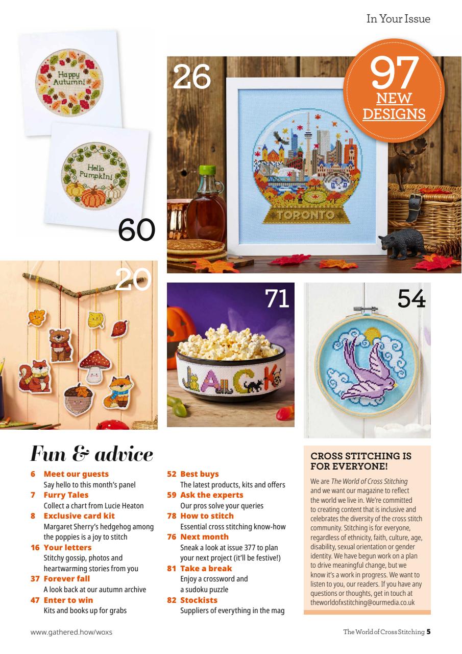 The World of Cross Stitching Preview Pages