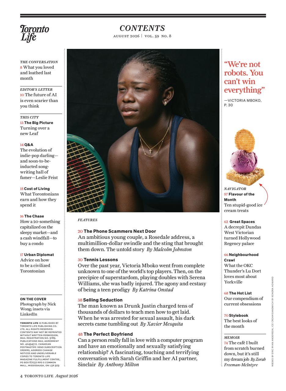 Toronto Life Preview Pages