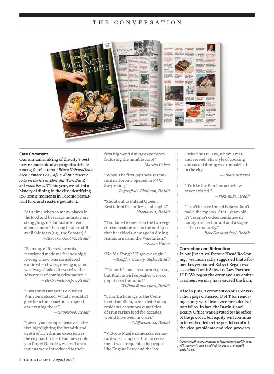 Toronto Life Preview Pages