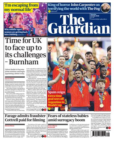 The Guardian Newspaper issue Monday, 20 July 2026