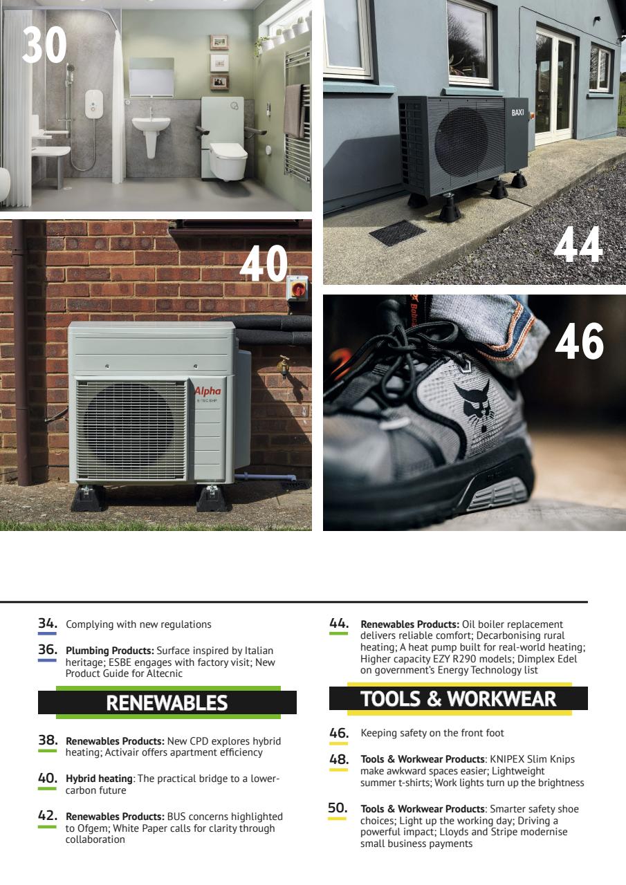 Heating, Plumbing & Renewables Preview Pages