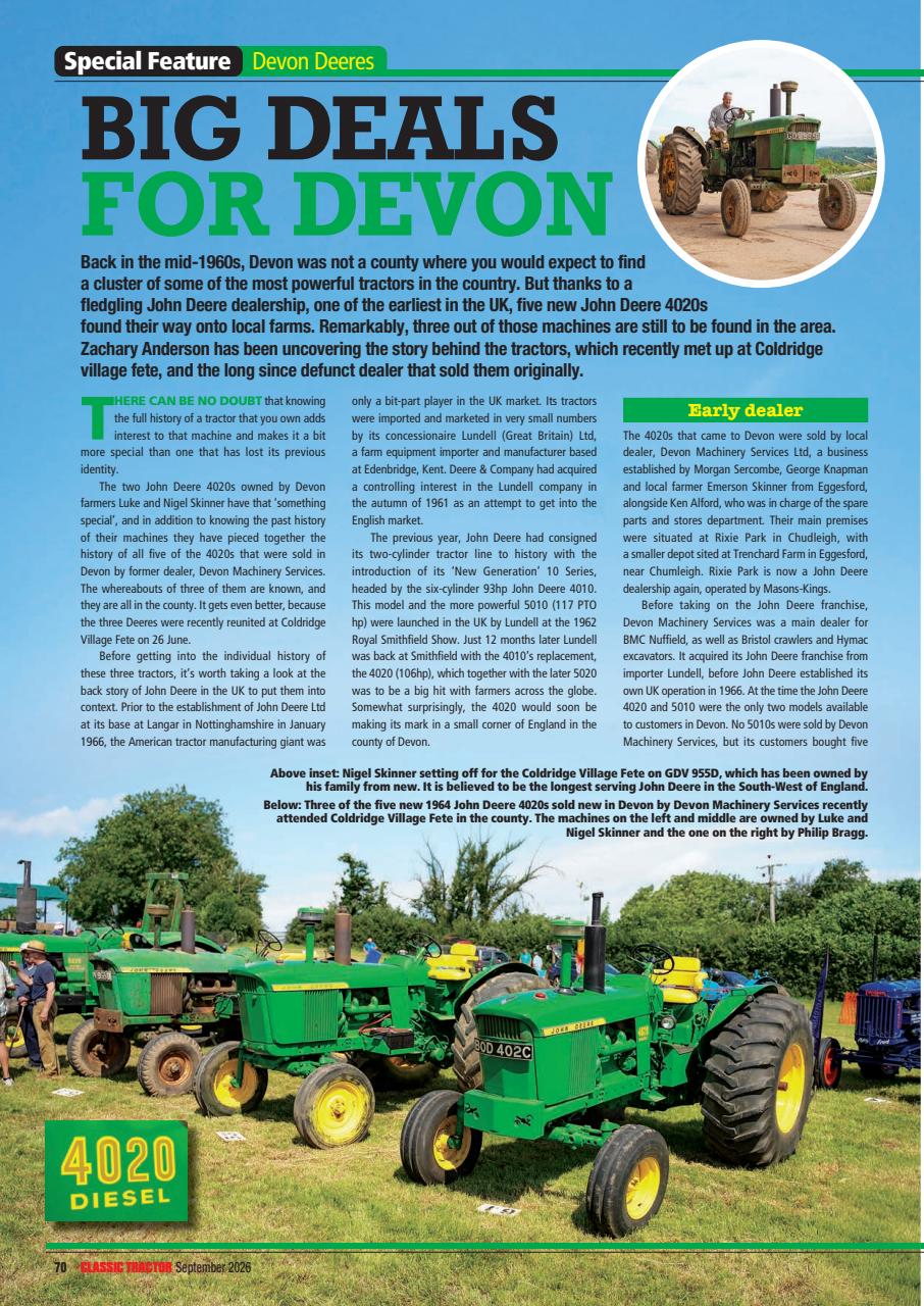 Classic Tractor Preview Pages