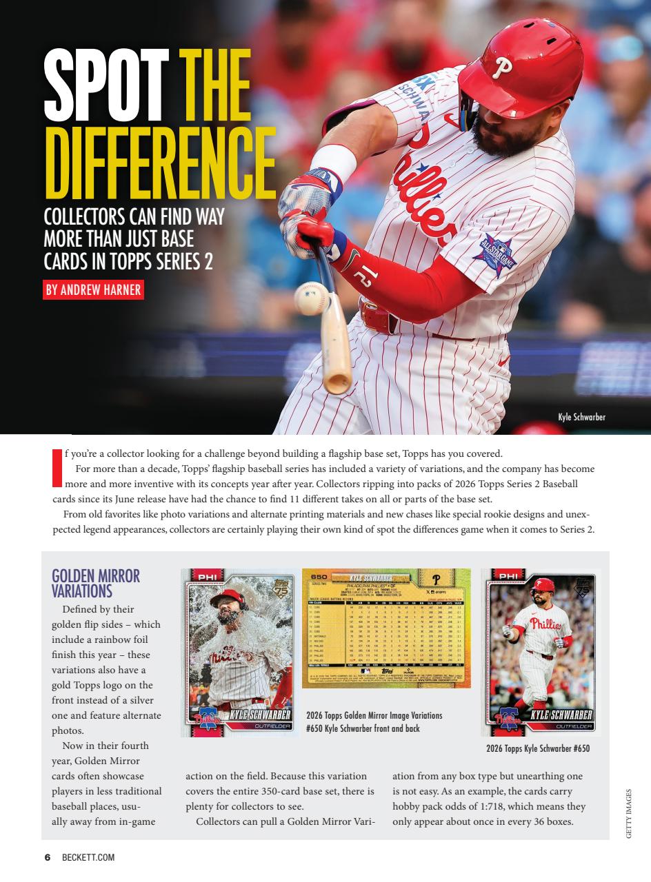 Beckett Baseball Magazine Preview Pages