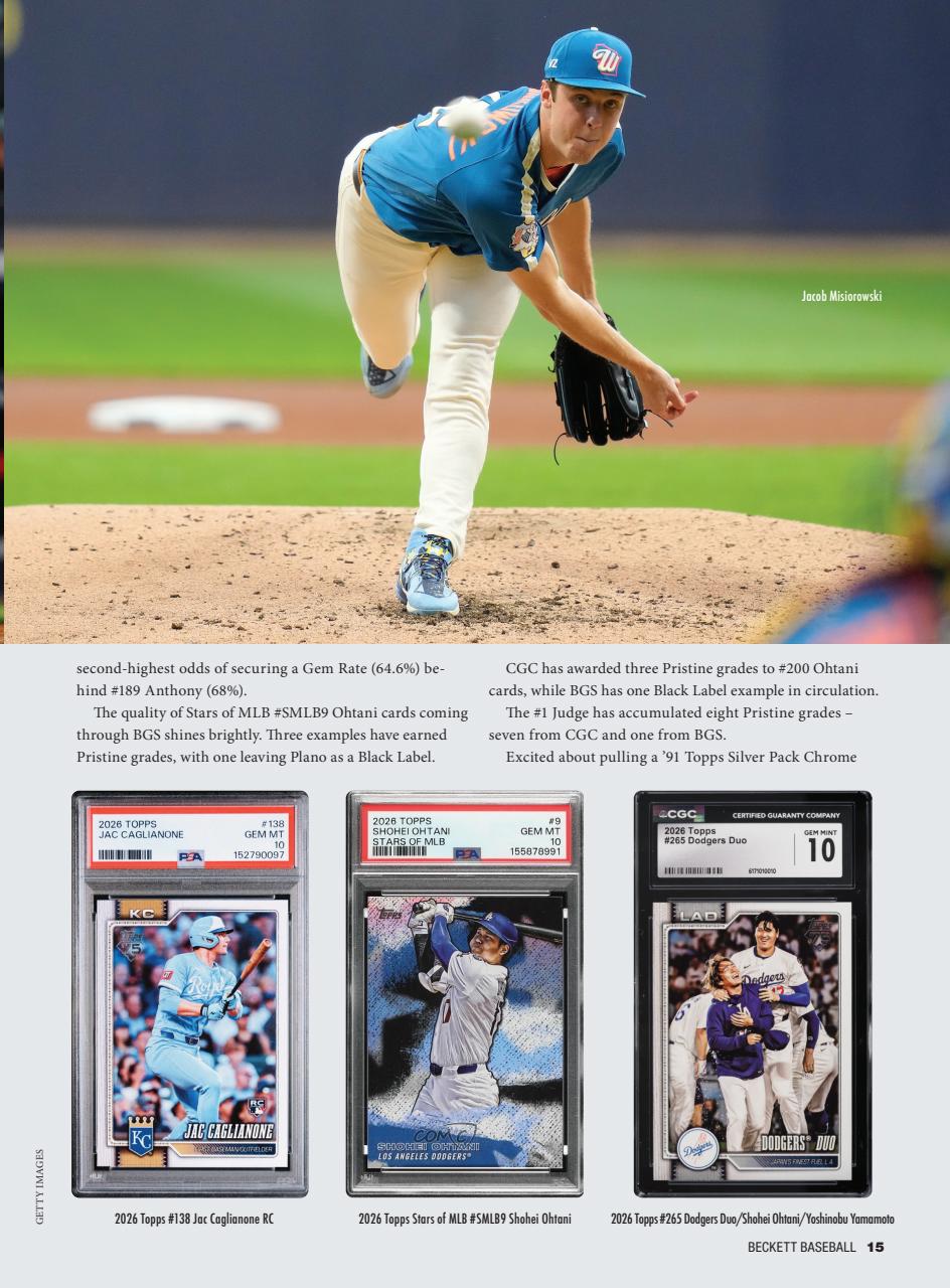 Beckett Baseball Magazine Preview Pages