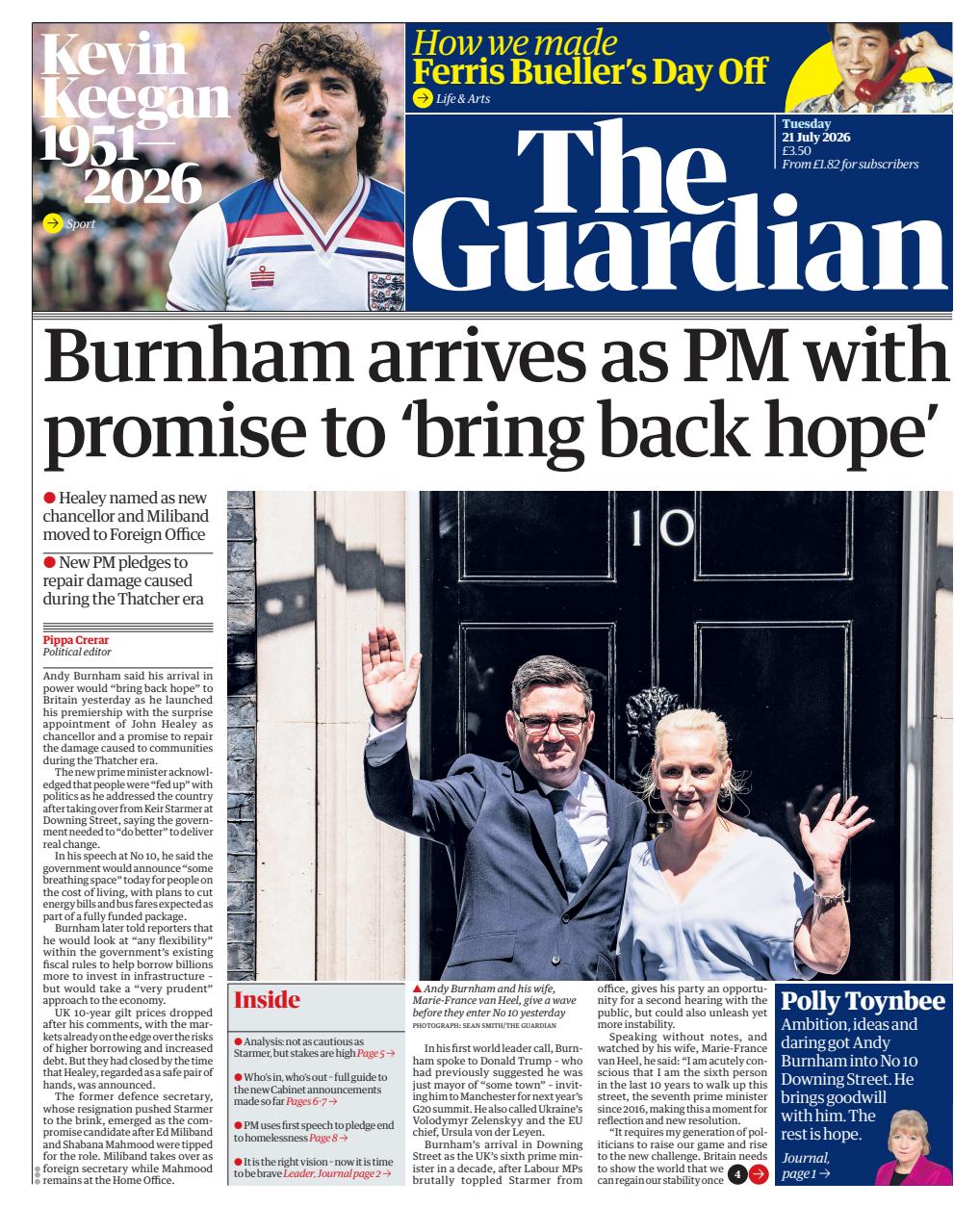 The Guardian Newspaper Preview Pages