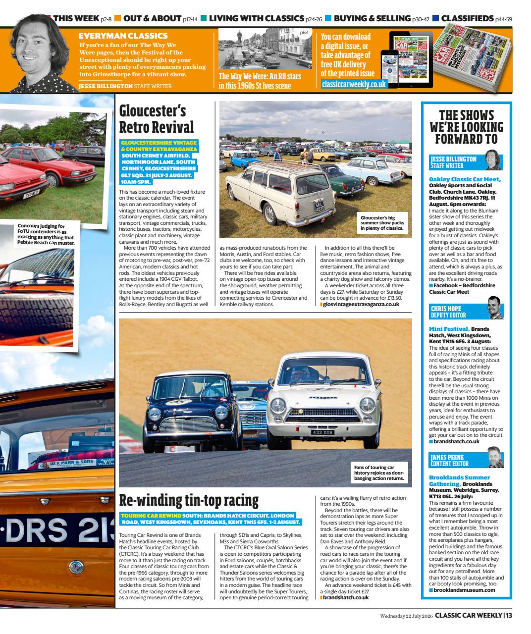 Classic Car Weekly Preview Pages
