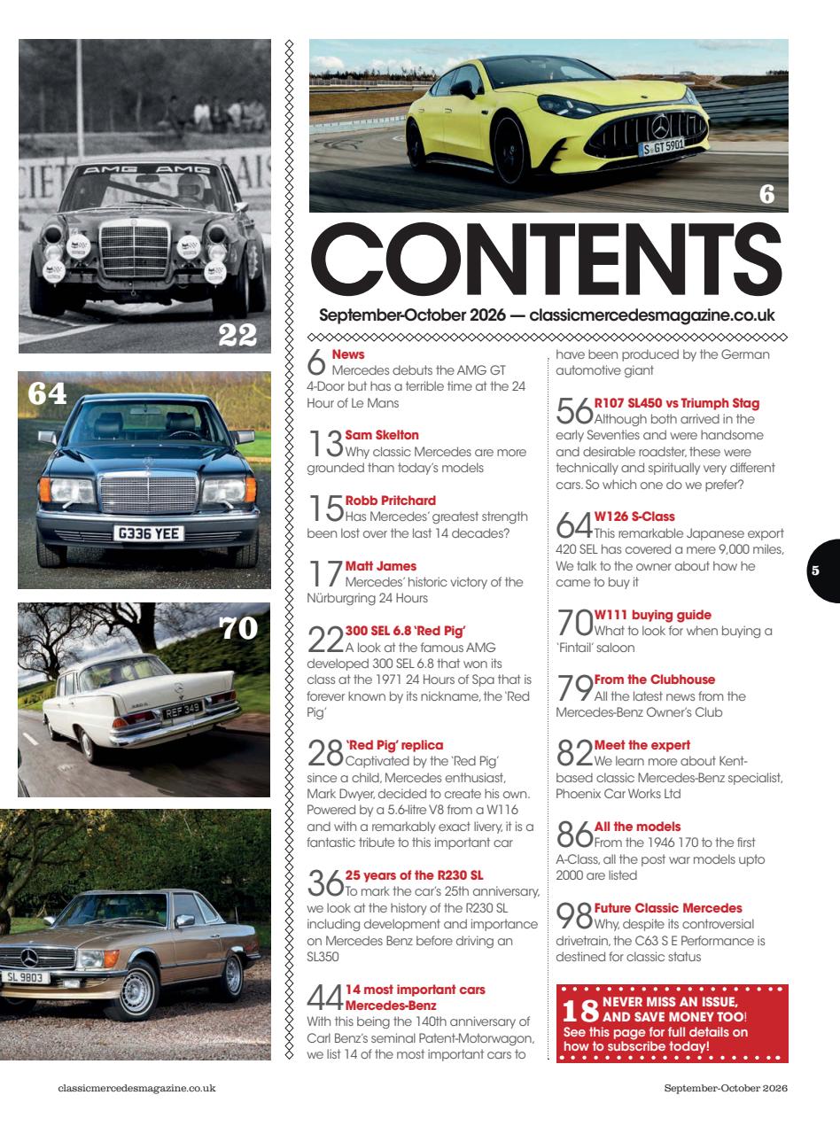 Classic Mercedes Preview Pages
