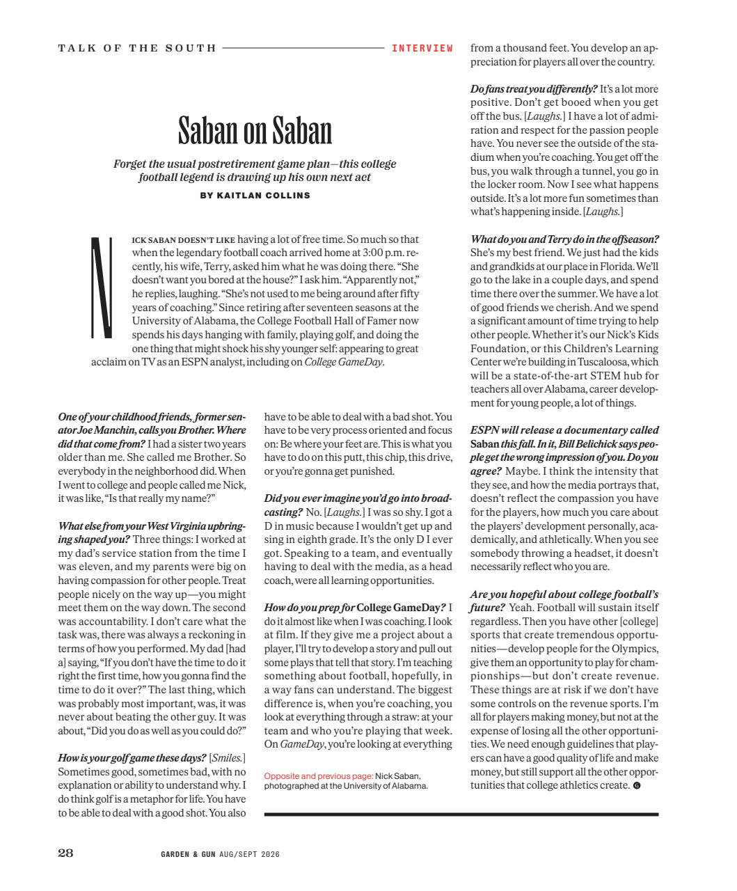 Garden and Gun Magazine Preview Pages