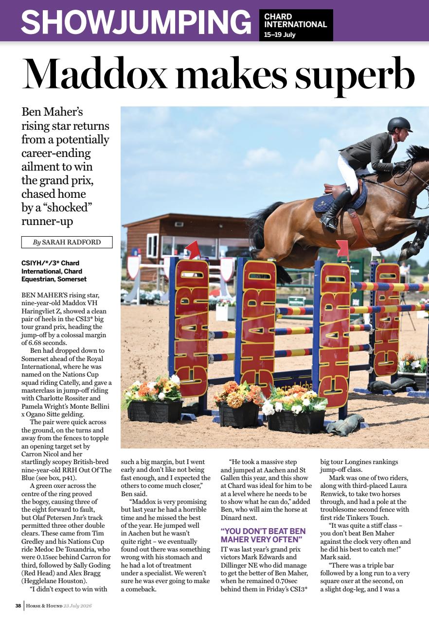 Horse & Hound Preview Pages
