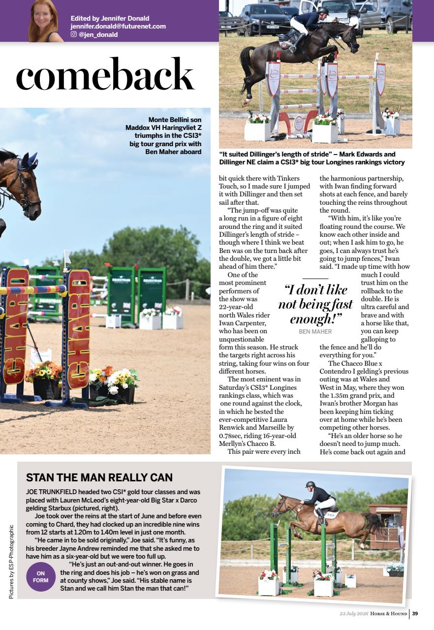 Horse & Hound Preview Pages