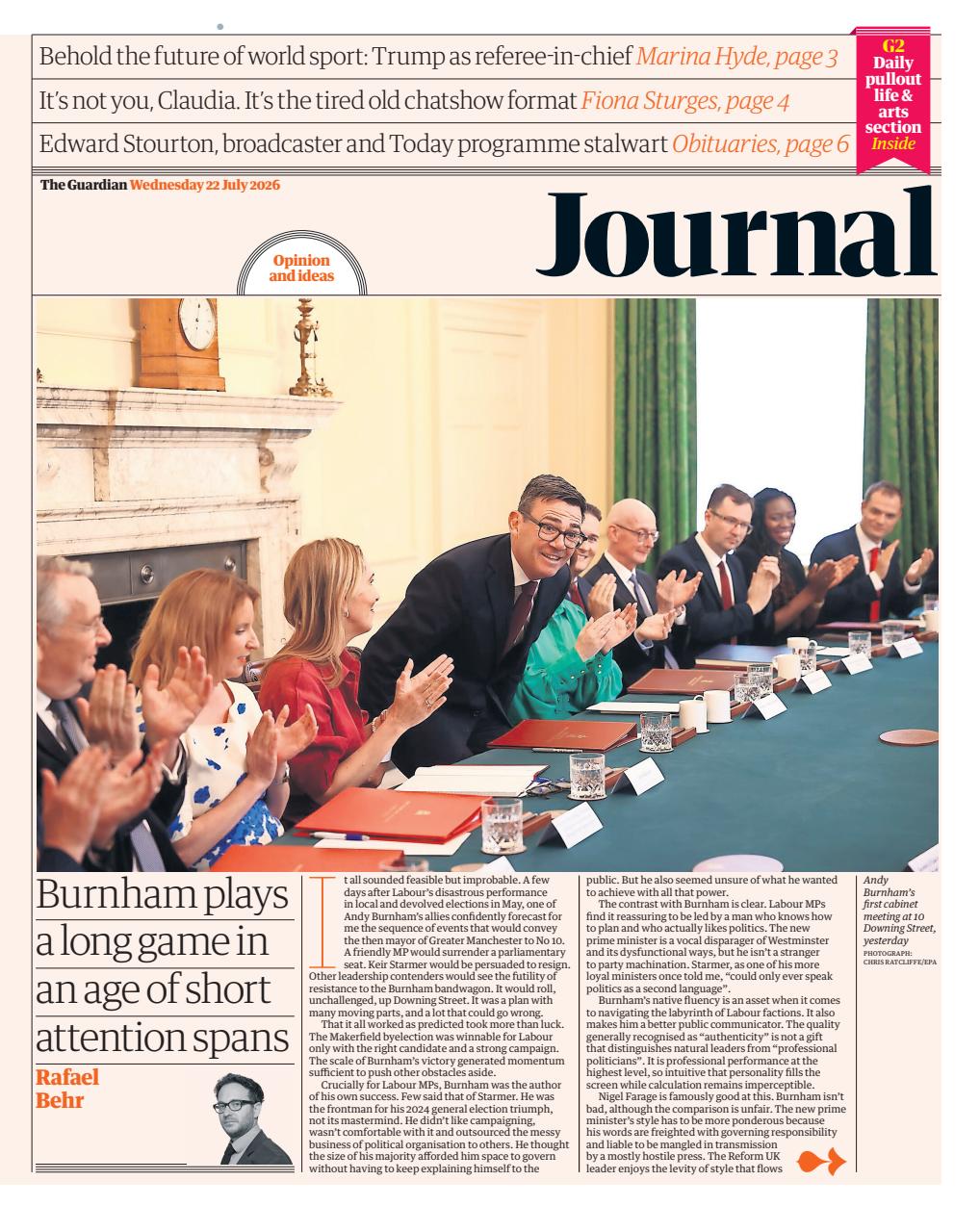 The Guardian Newspaper Preview Pages