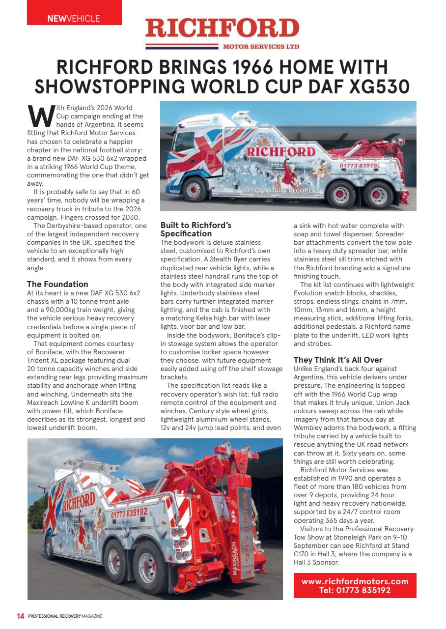 Professional Recovery Magazine Preview Pages