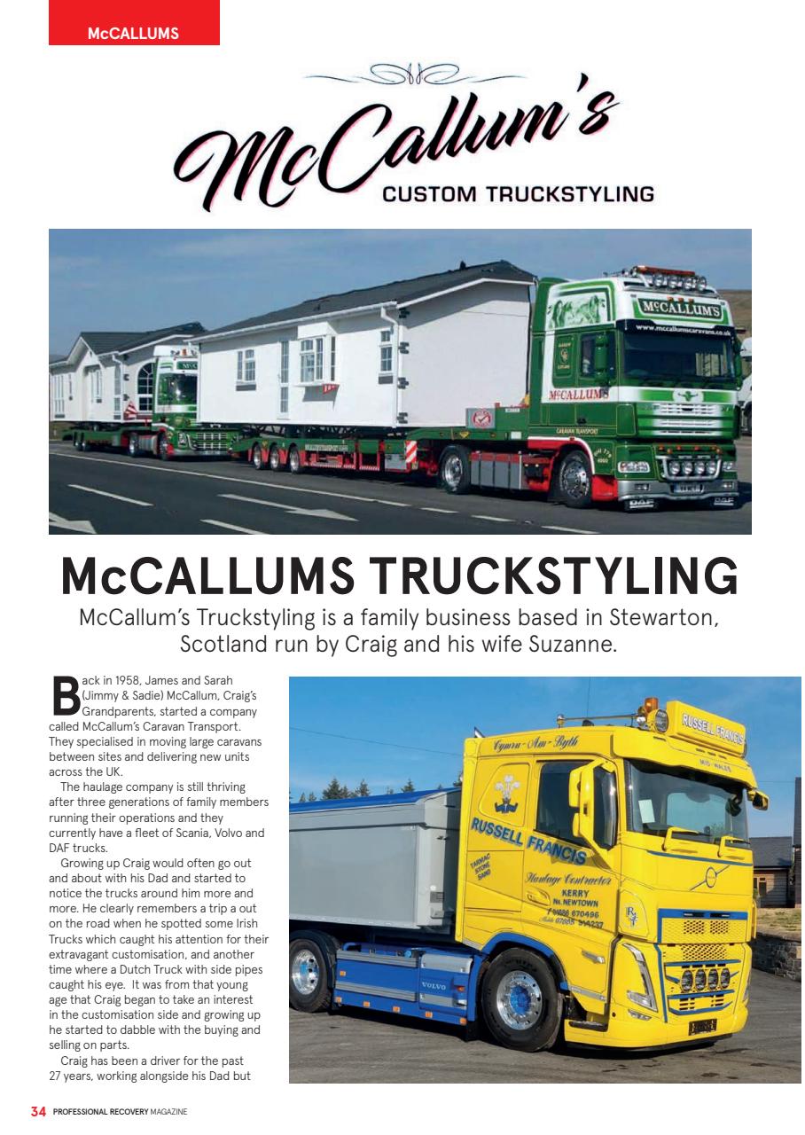 Professional Recovery Magazine Preview Pages