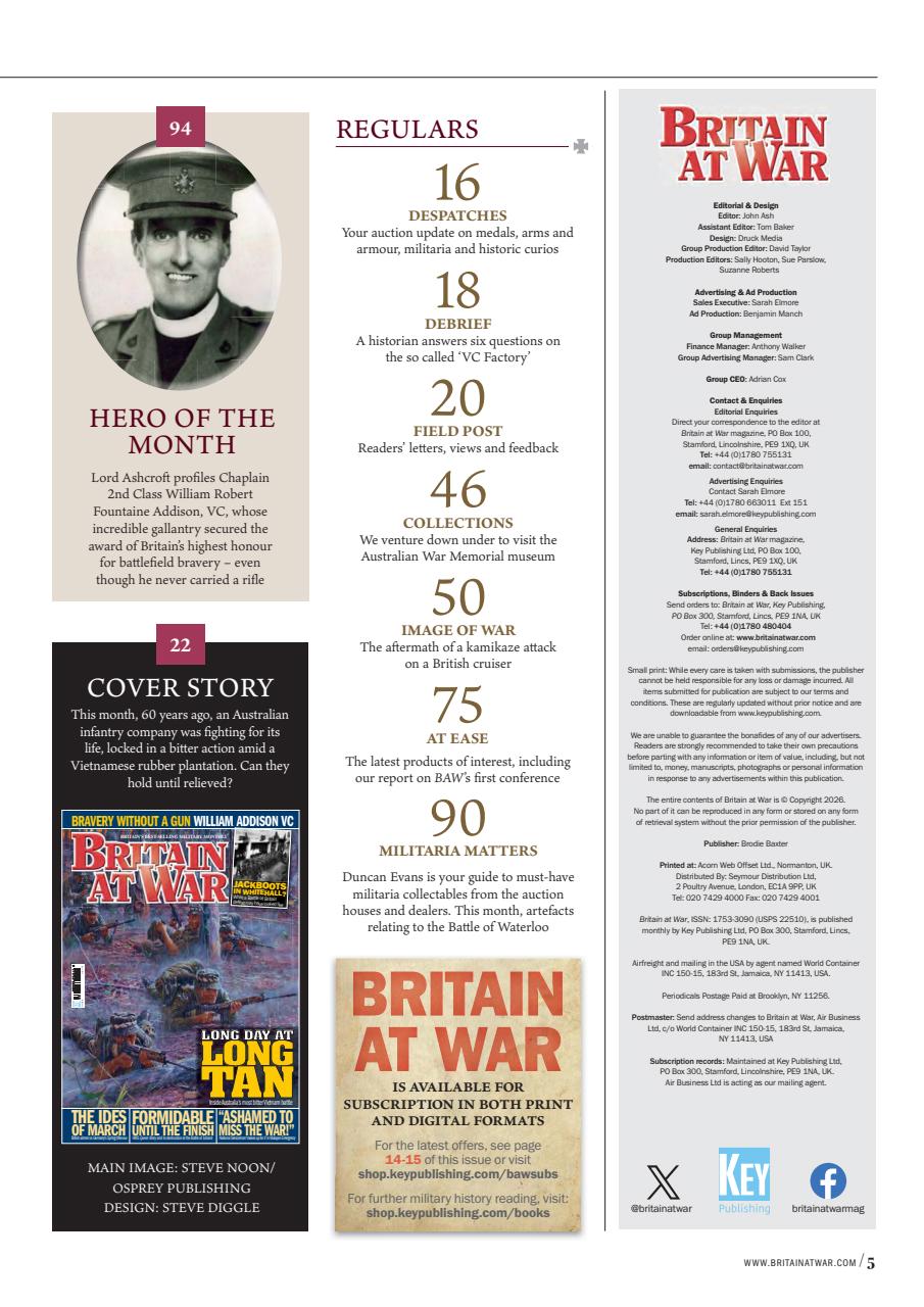 Britain at War Magazine Preview Pages