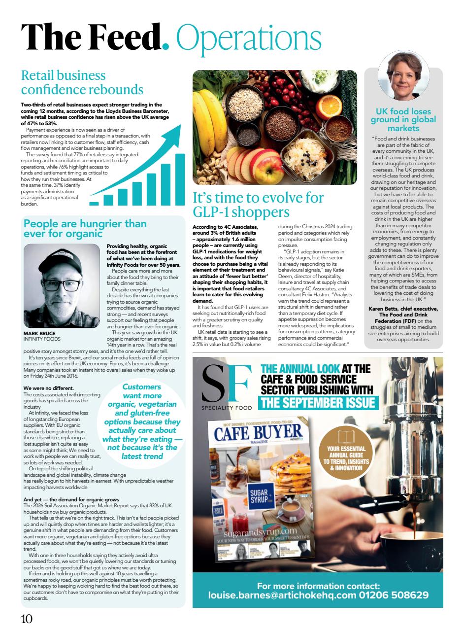Speciality Food Preview Pages