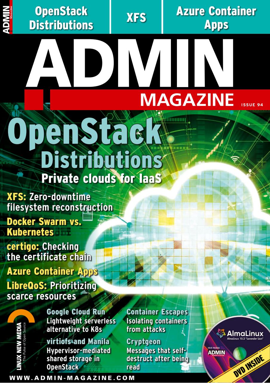 ADMIN Magazine Preview Pages