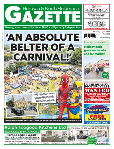 Hornsea Gazette July 23, 2026 issue Hornsea Gazette July 23, 2026