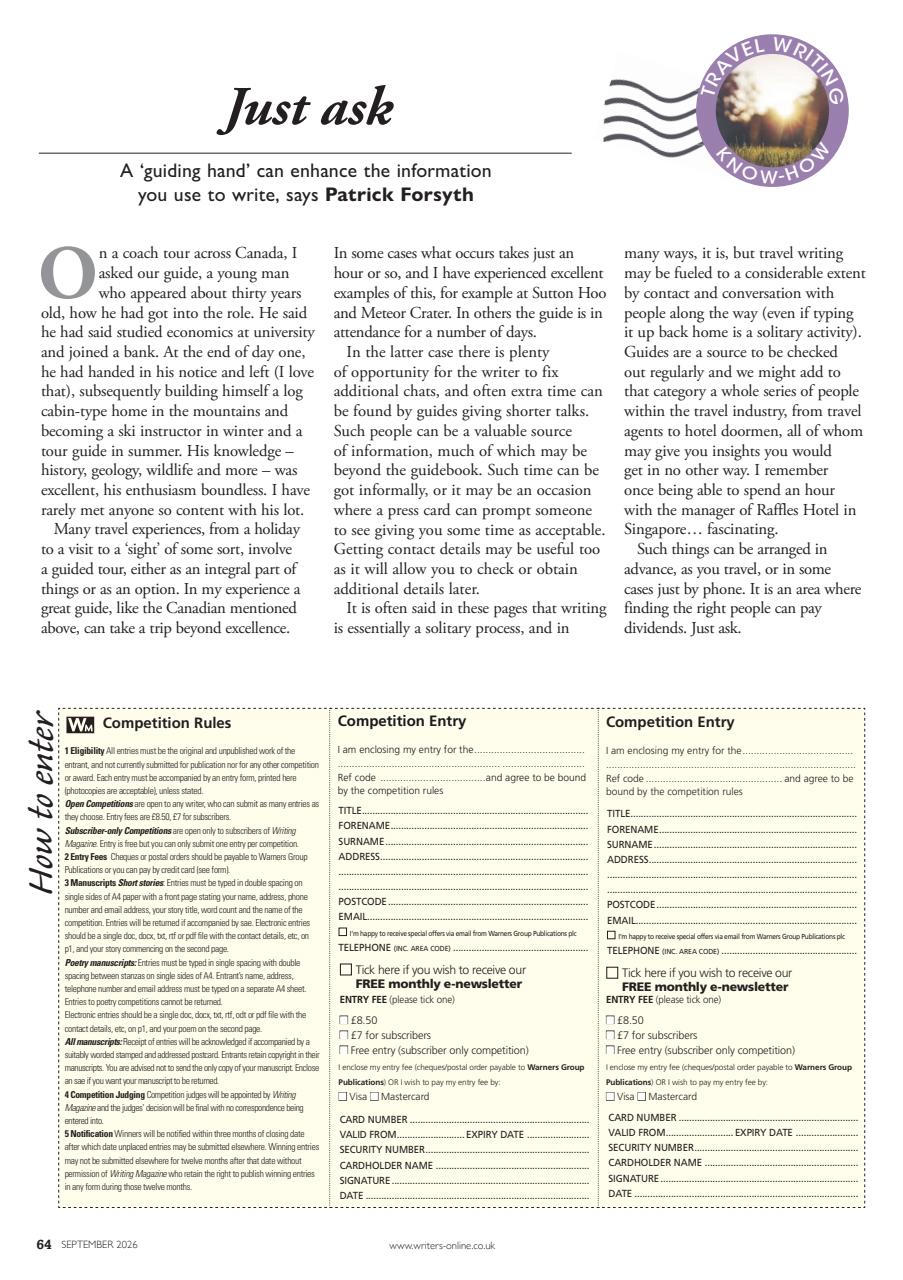 Writing Magazine Preview Pages