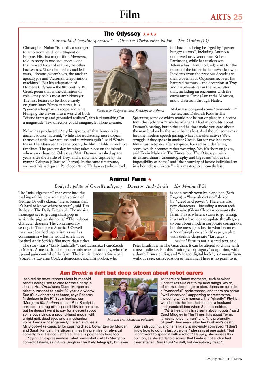 The Week Preview Pages