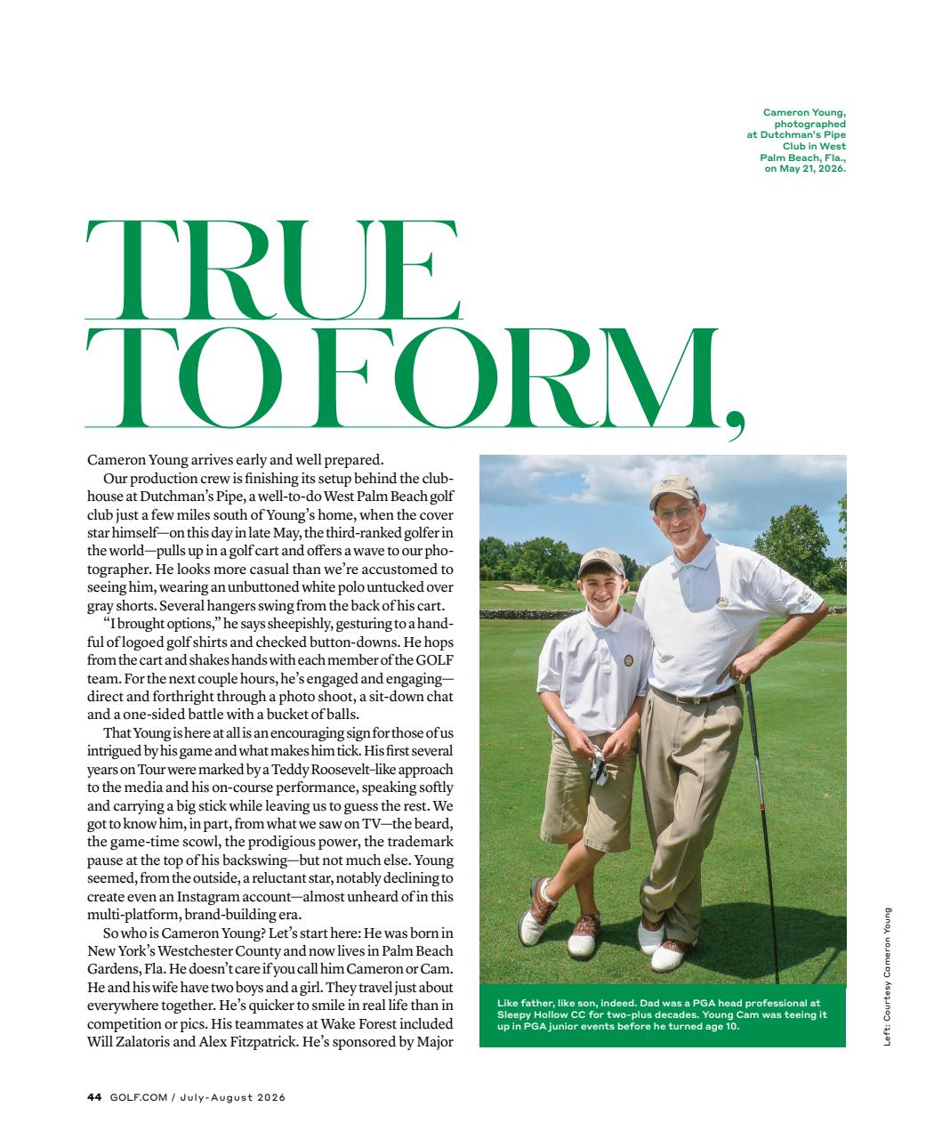 Golf Magazine Preview Pages
