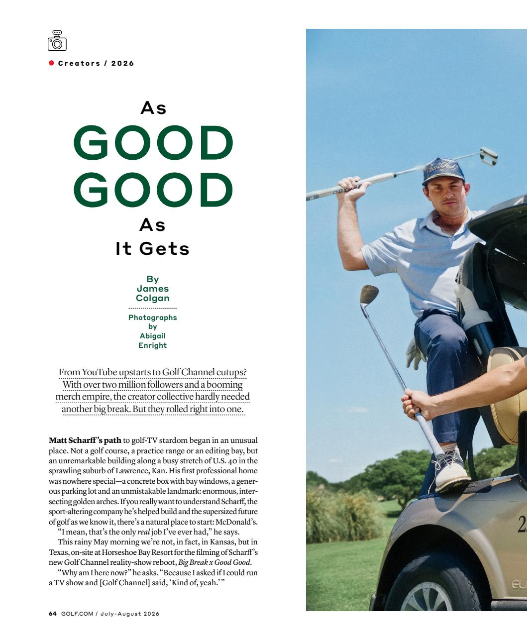 Golf Magazine Preview Pages