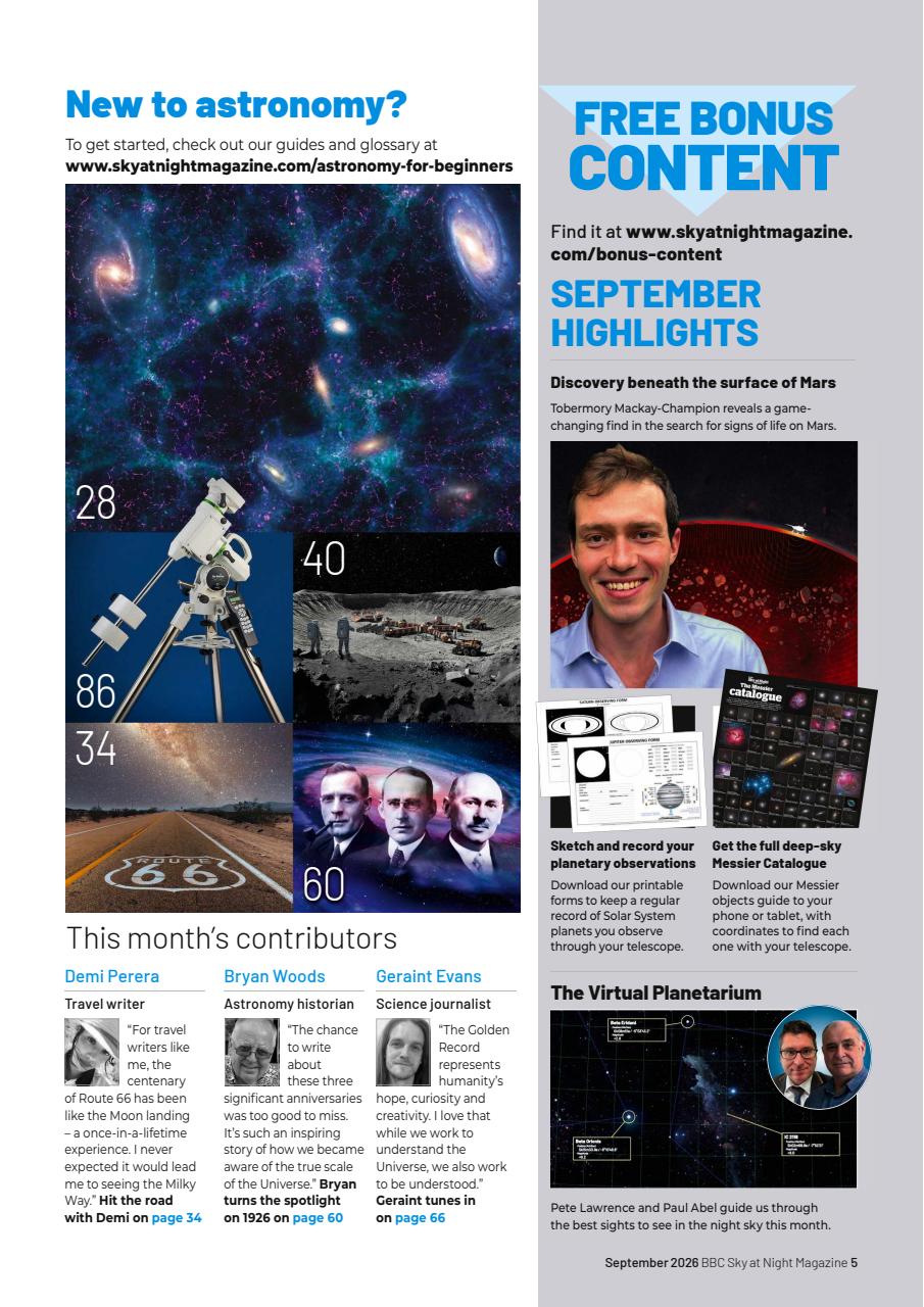 BBC Sky at Night Magazine Preview Pages