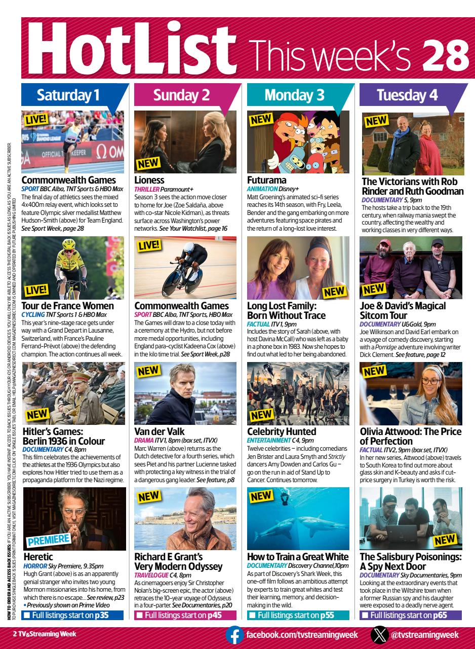 TV & Satellite Week Preview Pages