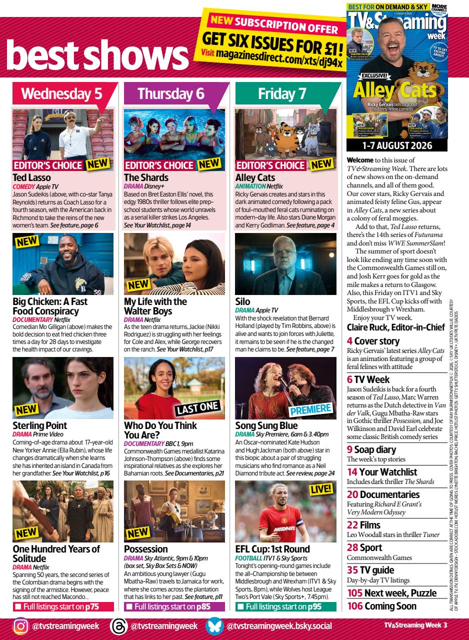 TV & Satellite Week Preview Pages